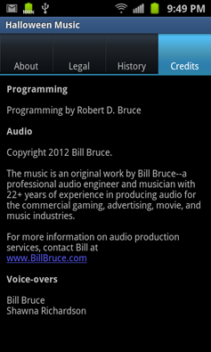 Halloween Music Screenshots
