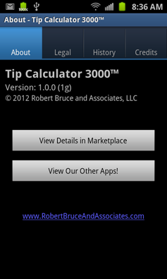 Tip Calculator 3000 Screenshots